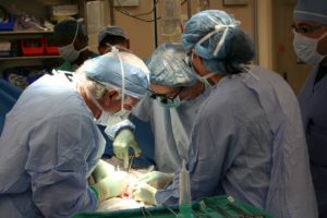 doing an medical operation